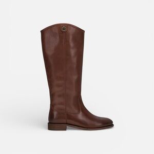 FRYE Melissa Button Cognac riding tall Boot 7